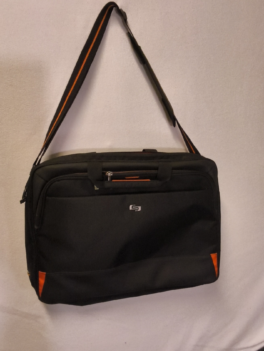 solo New York Urban Focus Multicase Briefcase Fits Up To 17.3 Inch black/orng